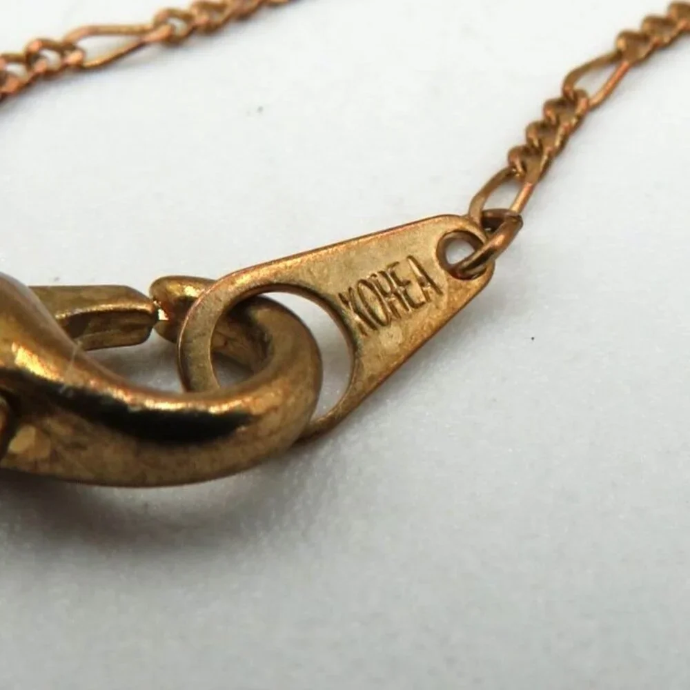 Y Shaped Station Necklace Gold Tone‎ 16